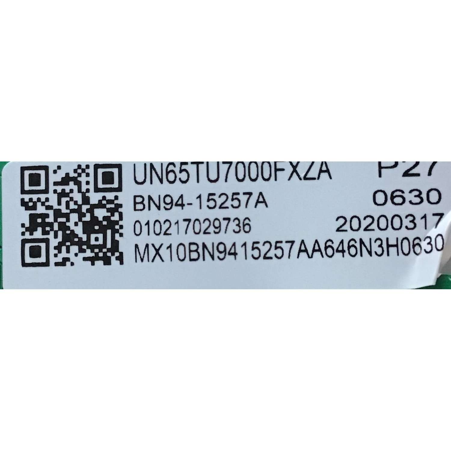 KIT DE TARJETAS PARA TV SAMSUNG / NUMERO DE PARTE MAIN BN94-15257A / BN41-02751A / BN97-16648C / BN9415257A / NUMERO DE PARTE FUENTE BN4401055A / L65S6N_TDY / BN44-01055A / PANEL CY-BT065HGLV3H / DISPLAY LSF650FN09-Q01 / MODELO UN65TU7000FXZA FA01 - Imagen 2